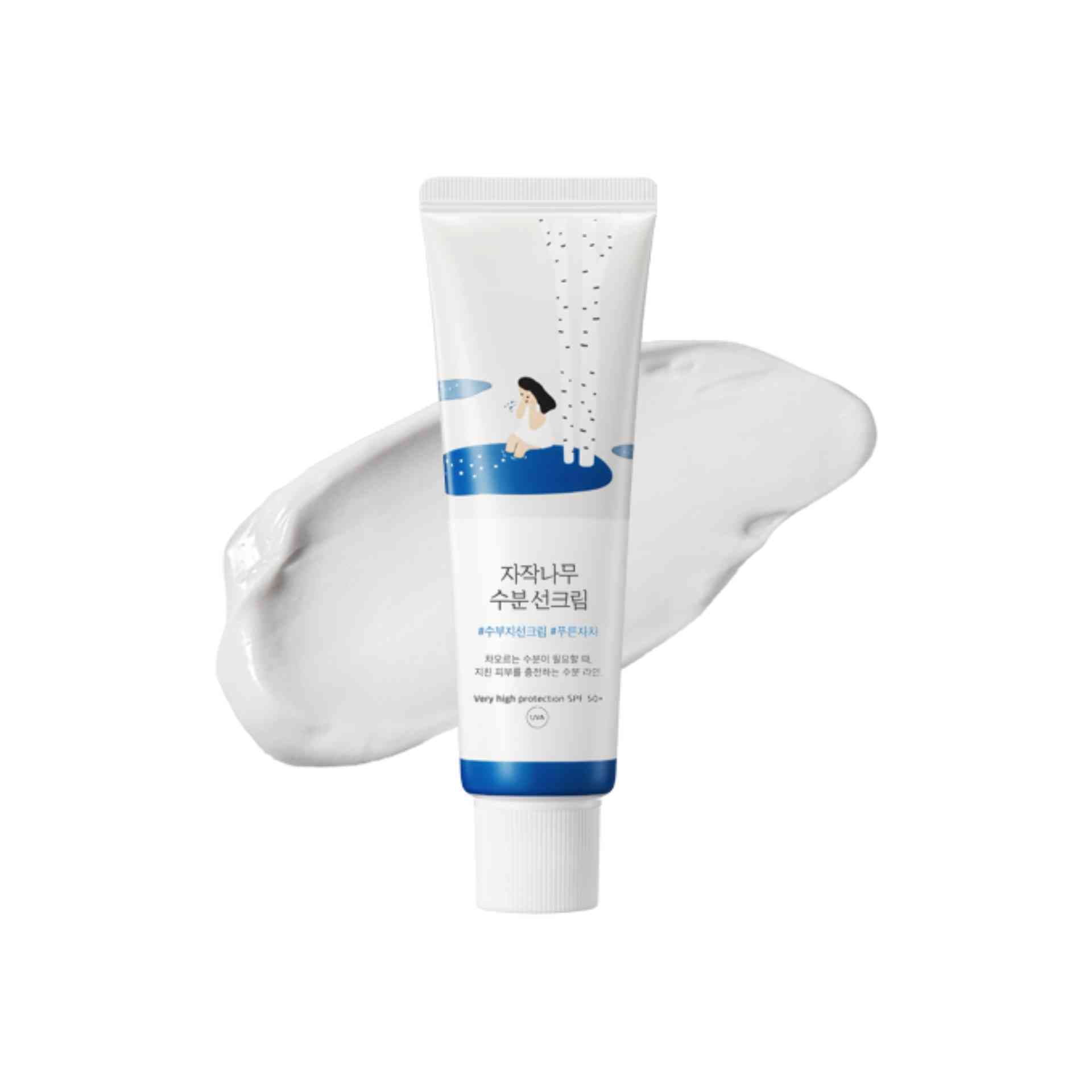 Imágen del producto Round Lab Birch Juice Moisturizing Sun Cream SPF50+.