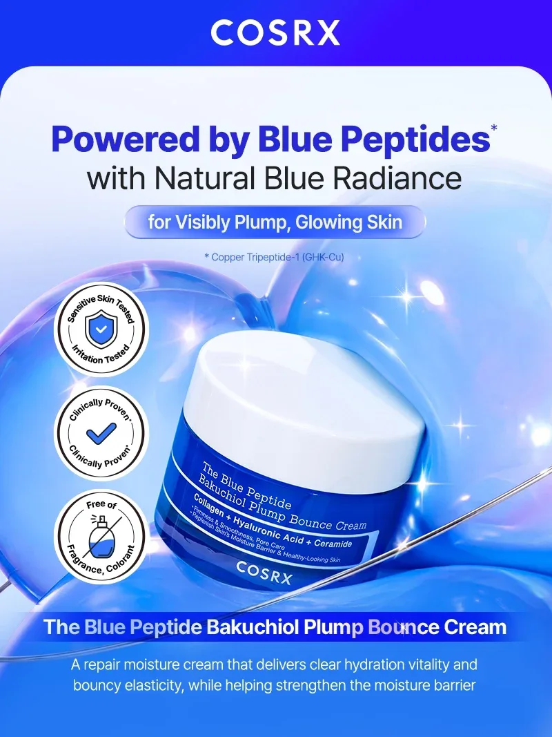 COSRX The Blue Peptide Bakuchiol Plump Bounce Cream product view