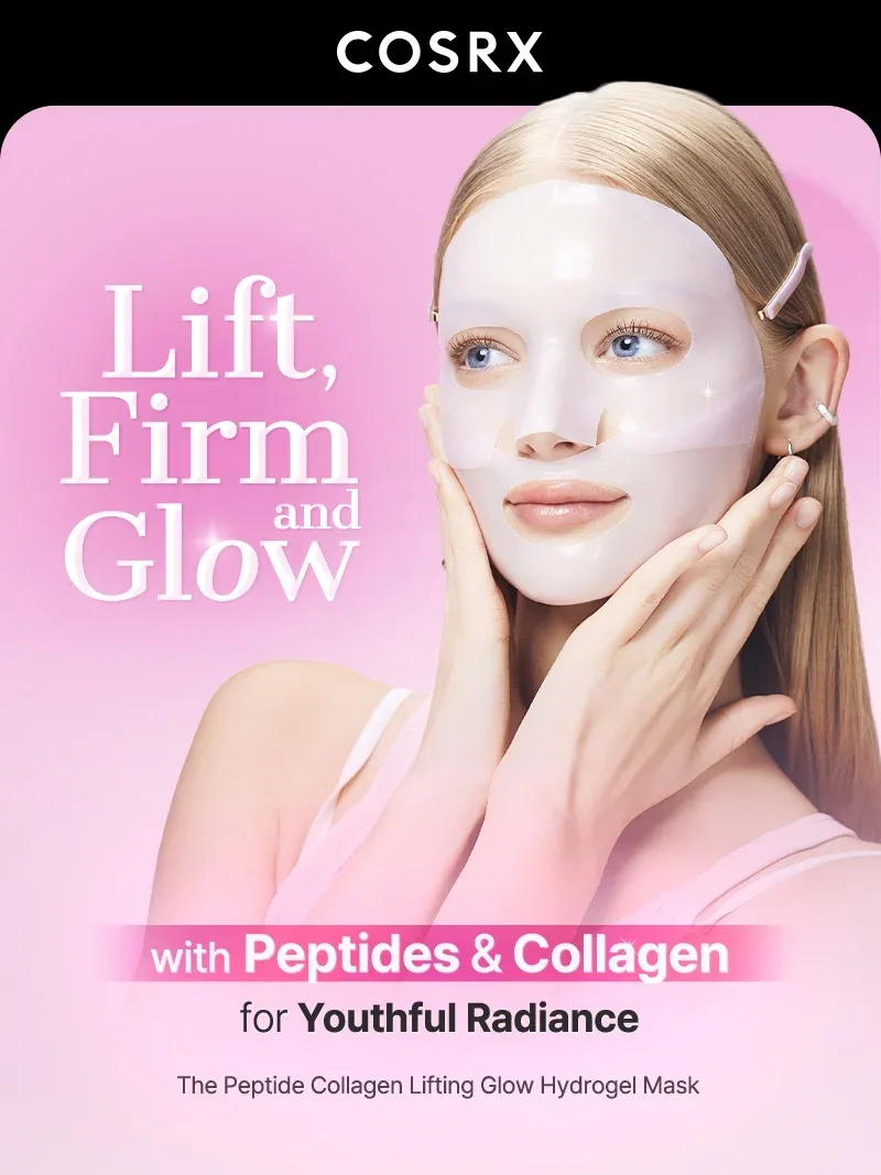 COSRX The Peptide Collagen Lifting Glow Hydrogel Mask product view