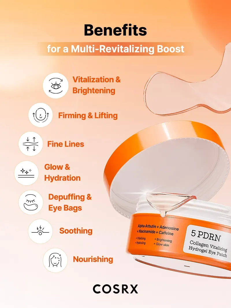COSRX 5 PDRN Collagen Vitalizing Hydrogel Eye Patch product view