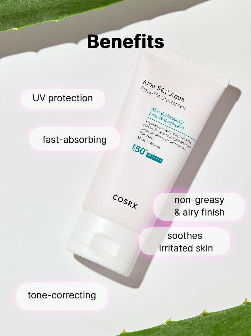Aloe 54.2 Aqua Tone-up Sunscreen SPF 50+ PA++++ product view