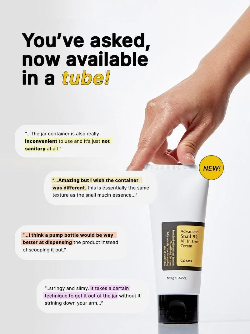 Advanced Snail 92 All in one Cream product view