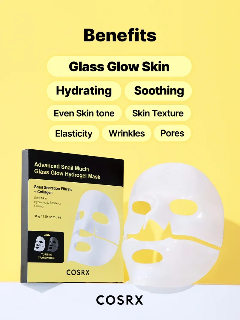 Advanced Snail Mucin Glass Glow Hydrogel Mask product view