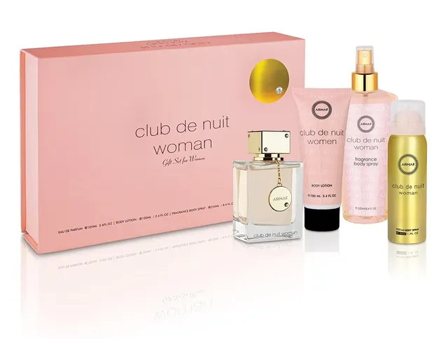 Armaf Club De Nuit Women Gift Set 30ml EDP + 75g Deodorant Stick + 50ml Hand Cream + 55ml Hair Mist
